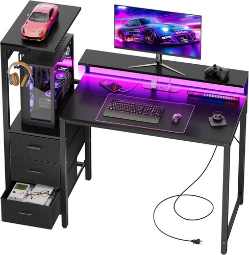 Gaming desk with - gaming, led